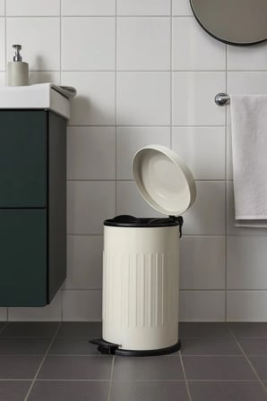 Vintage 16 Lt Yavaş Kapanır Kapaklı Ofis Mutfak Banyo Balkon Çöp Kovası Kre