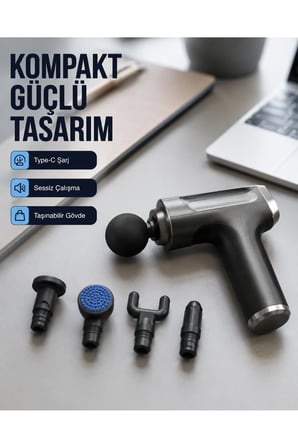Yüksek Performanslı Kas Rahatlatıcı Vücut Masaj Tabancası