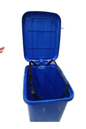 Slim Pedallı Çöp Kovası Renkli (30 Lt)ceymop