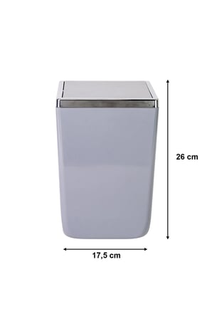 Toskana 6 LT Banyo Mutfak Çöp Kovası - Gri