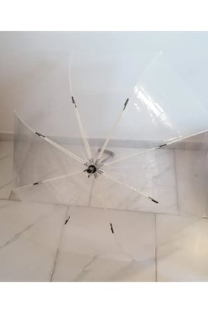 Şeffaf Bastonlu Şemsiye