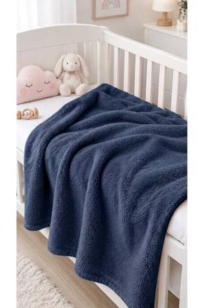 Wellsoft Bebek Battaniyesi | Ultra Yumuşak Form | 90x110 CM | Peluş Sıcak T