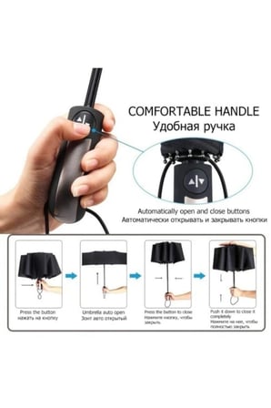 Tam Otomatik 10 Telli Fiber Şemsiye