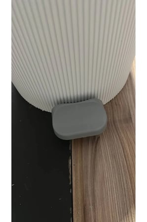 Yuvarlak Pedallı Çöp Kovası 20 Litre - Çizgili Stil Desen - Banyo Mutfak