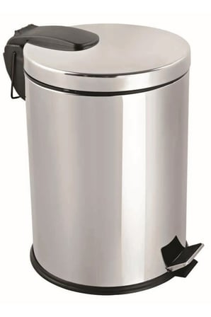 Paslanmaz Metal Pedallı Çöp Kovası 5 Lt Ft606