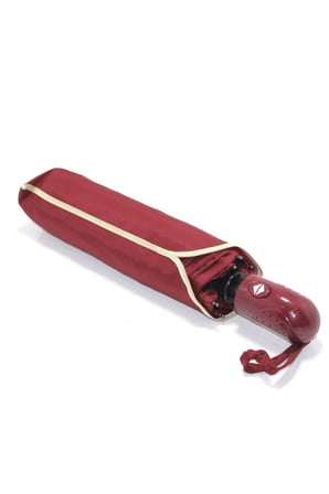Bordo Tam Otomatik Katlanabilir Unisex Şemsiye