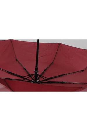 Bordo Tam Otomatik Katlanabilir Unisex Şemsiye