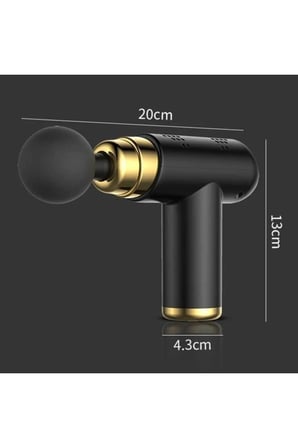 Kablosuz USB Masaj Tabancası, Ayarlanabilir Hız, 4 Başlık, Rahatlatıcı Kullanım