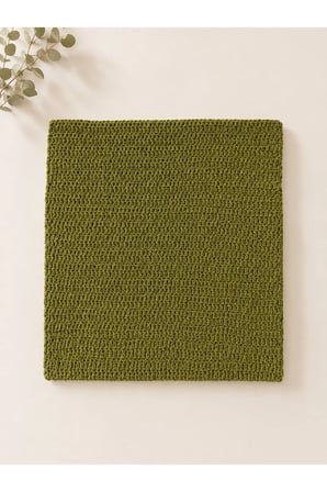 El Örgüsü Bebek Battaniyesi Açık Yeşil - 90x90 cm - Yumuşak, Kadife İp