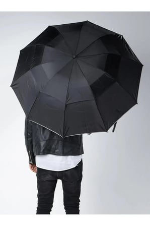Siyah Çift Katlı Protokol Unisex Şemsiye