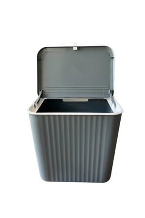 Mutfak Tezgah Üstü ve Dolap Askılı Çöp Kovası, 15 lt
