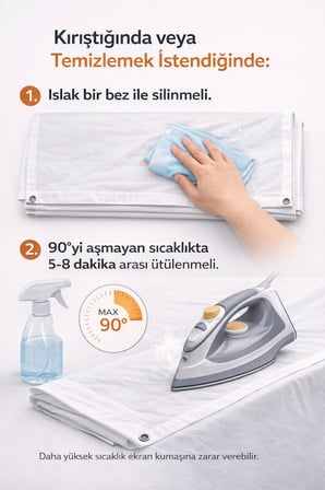 Yüksek Çözünürlük Duvar Tipi Projeksiyon Perdesi 100x150 cm