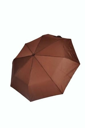 Tam Otomatik Katlanabilir Kahverengi Unisex Şemsiye