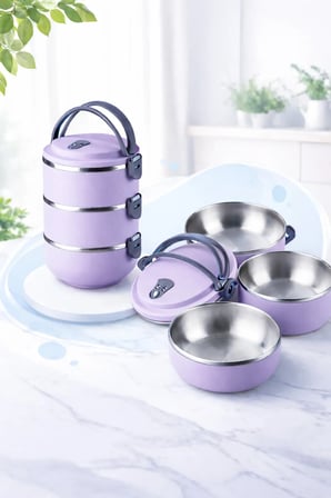 3 Katlı Sızdırmaz Yemek Termosu Sefer Tası