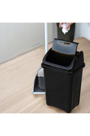 Banyo Mutfak Çöp Kovası 32 Litre Fantazi Kapaklı Çöp Kovası Atık Kutusu Caf