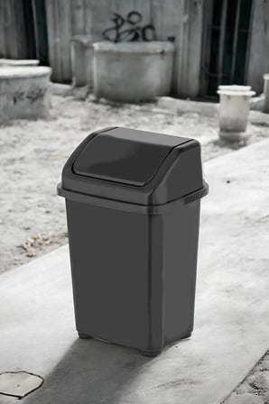 Banyo Mutfak Çöp Kovası 32 Litre Fantazi Kapaklı Çöp Kovası Atık Kutusu Caf