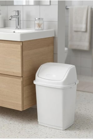 10 Litre Beyaz Fantasy Çöp Kutusu