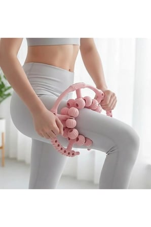 20 Tekerlekli Ayarlanabilir Masaj Aleti, 360° Daire Derin Doku ve Lenf Masajı