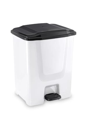 F196 Pedallı Plastik Çöp Kovası 10 L Gri