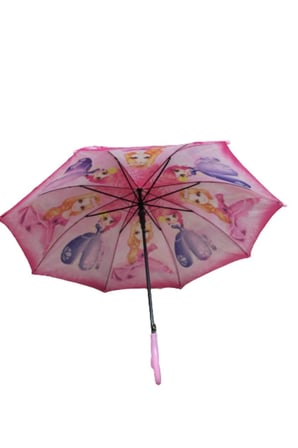 Kız Çocuk Pembe Pvc Kılıflı Şemsiyesi