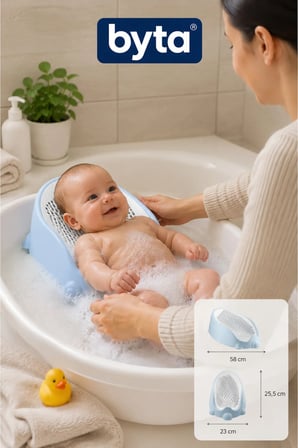 Bebek Küveti Destek Aparatı Ergonomik Kaymaz Yenidoğan Bebek Banyo Desteği