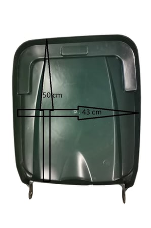 120 lt çöp konteyner kapağı Yeşil