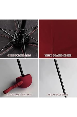 Bordo Şemsiye Özel Taşıma Kılıflı