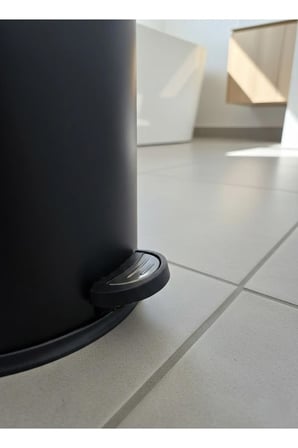 12 Litre Siyah Çöp Kovas Paslanmaz Pedallı Lüks Ofis Banyo Mutfak Tipi Çöp