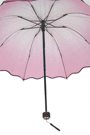 Pembe Yağmur Damlası Kadın Şemsiye