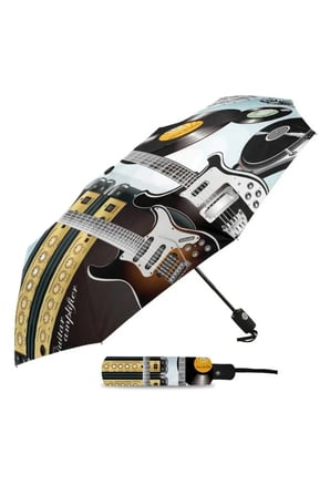 Gitar Plak Dj Nota Müzik Şemsiye