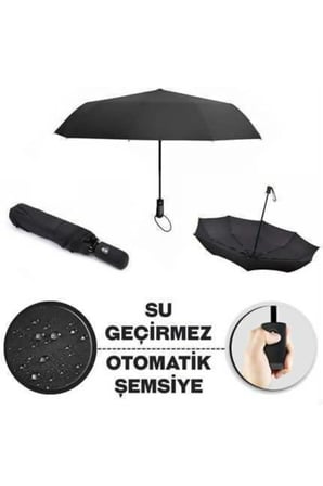 Tam Otomatik Şemsiye Siyah
