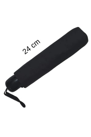 Cep Şemsiye 8 Telli Kısa Manuel Siyah 24cm