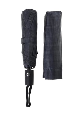 Unisex Siyah Desen Tam Otomatik 8 Telli Dayanıklı Şemsiye