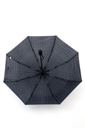 Unisex Siyah Desen Tam Otomatik 8 Telli Dayanıklı Şemsiye