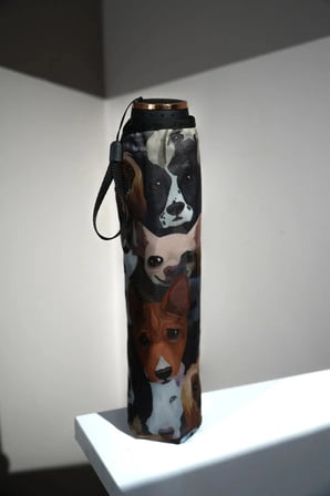Köpek Desenli 8 Telli Manuel Şemsiye