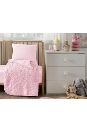 Embos Bebek Battaniyesi 100x120 cm Pembe