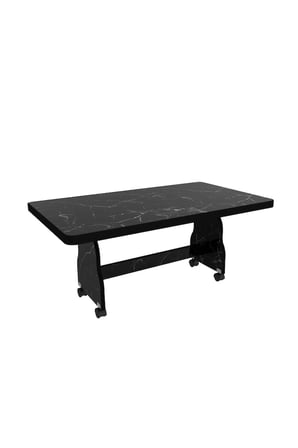Tekerlekli Orta Sehpa 60x100cm Çalışma Masası Balkon Masası MDF