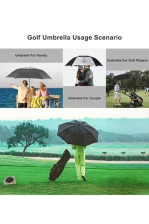 Karbon Fiber Golf Şemsiyesi Yağmur ve Güneş İçin