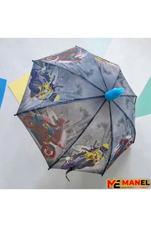 Çocuk Şemsiyesi 8 Telli Kendinden Kılıflı Farklı Figürler