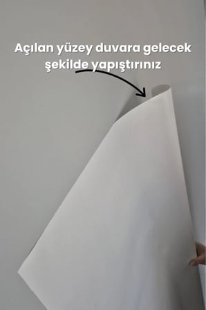 150x220 cm Yapışkansız Çivisiz Ev Sineması Projeksiyon Perdesi
