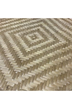 Gerçek Rattan Bambu Yan Sehpa 41 cm El Yapımı Bohem 55 cm