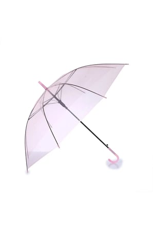 Şeffaf Pembe Şemsiye