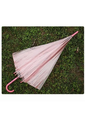 Şeffaf Pembe Şemsiye