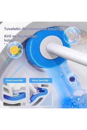 Deterjanlı Tek Kullanımlık Tuvalet Temizleme Yedek Süngeri