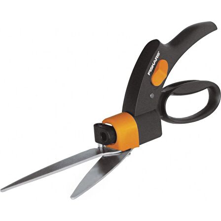 FISKARS 113680 SERVO SİSTEM DÖNER BAŞLI ÇİM ÇİT KESME MAKASI