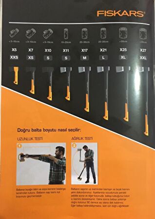 FISKARS X21 PARÇALAMA BALTASI - YARMA BALTASI