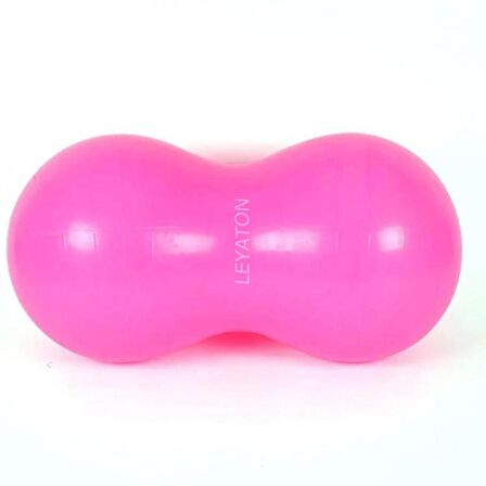 Leyaton Pilates Topu Fıstık Top Egzersiz Pilates Topu Pembe +Pompa