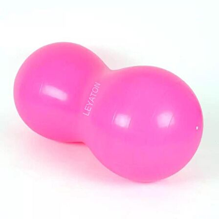 Leyaton Pilates Topu Fıstık Top Egzersiz Pilates Topu Pembe +Pompa