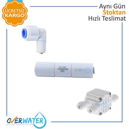 OverWater Su Arıtma Cihazı Dört ( 4 ) Yollu Vana - Atık Kısıcı - Check Valf