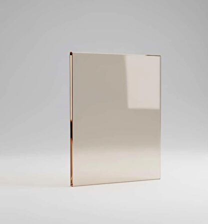 28 x 50 Yüksek Isıya Dayanıklı Şömine Kuzine Soba Camı 4 mm - Seramik Cam (Bal rengi, Şeffaf)